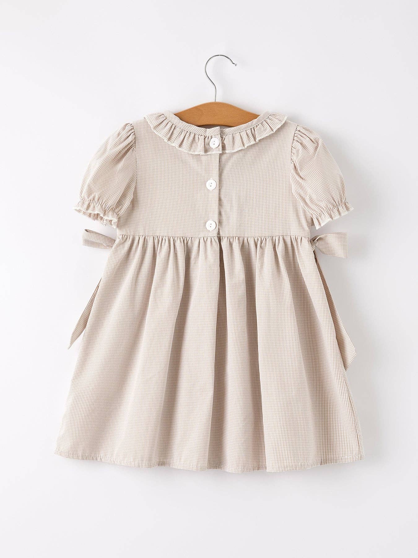 Pumpkin Plaid Girls Dress - LuLLabY LaNe