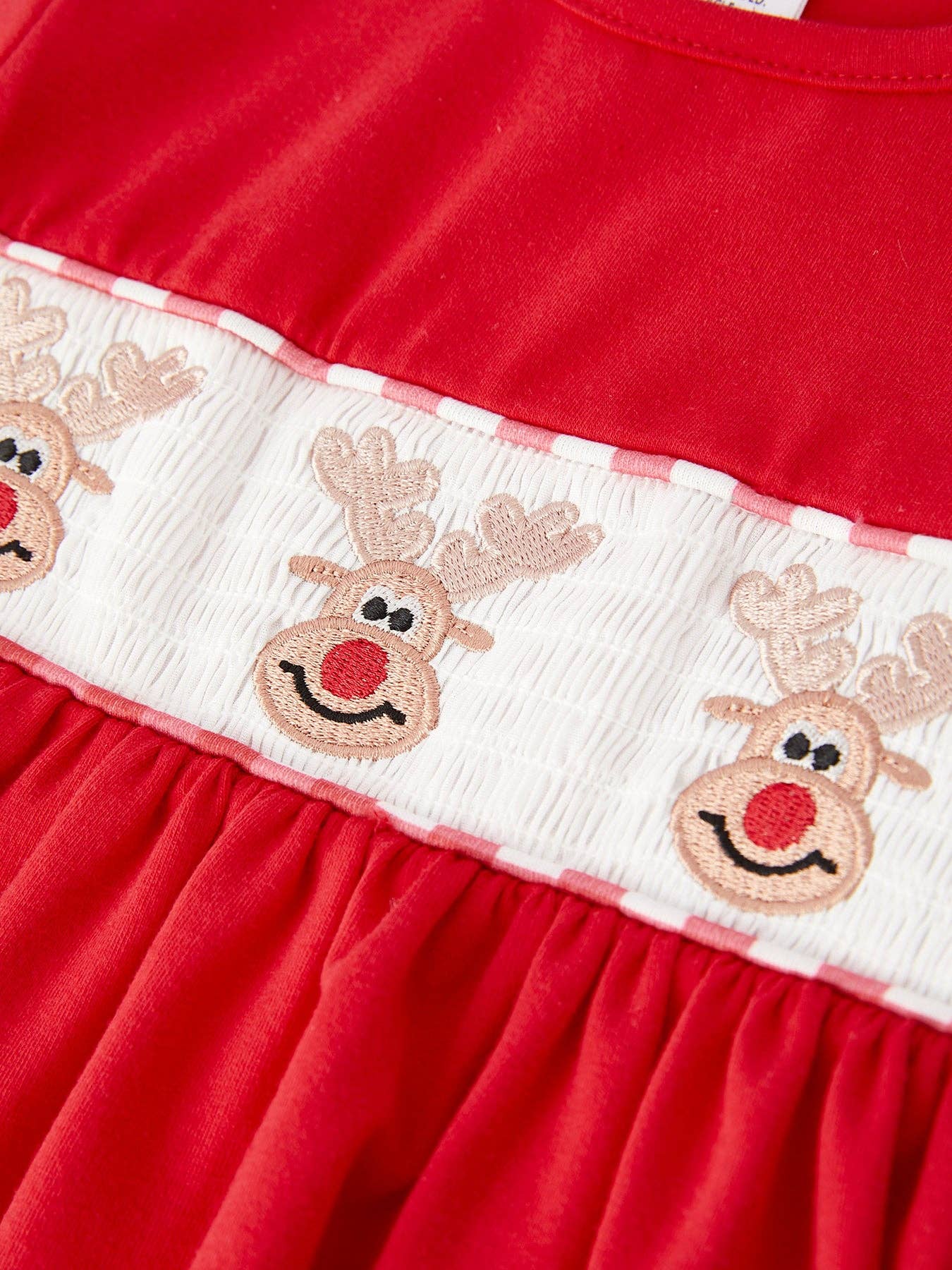 Christmas Smocking Embroidery Girls Plaid Outfit Set - LuLLabY LaNe