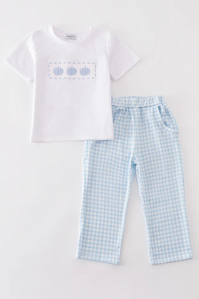 Pumpkin Plaid Set - LuLLabY LaNe