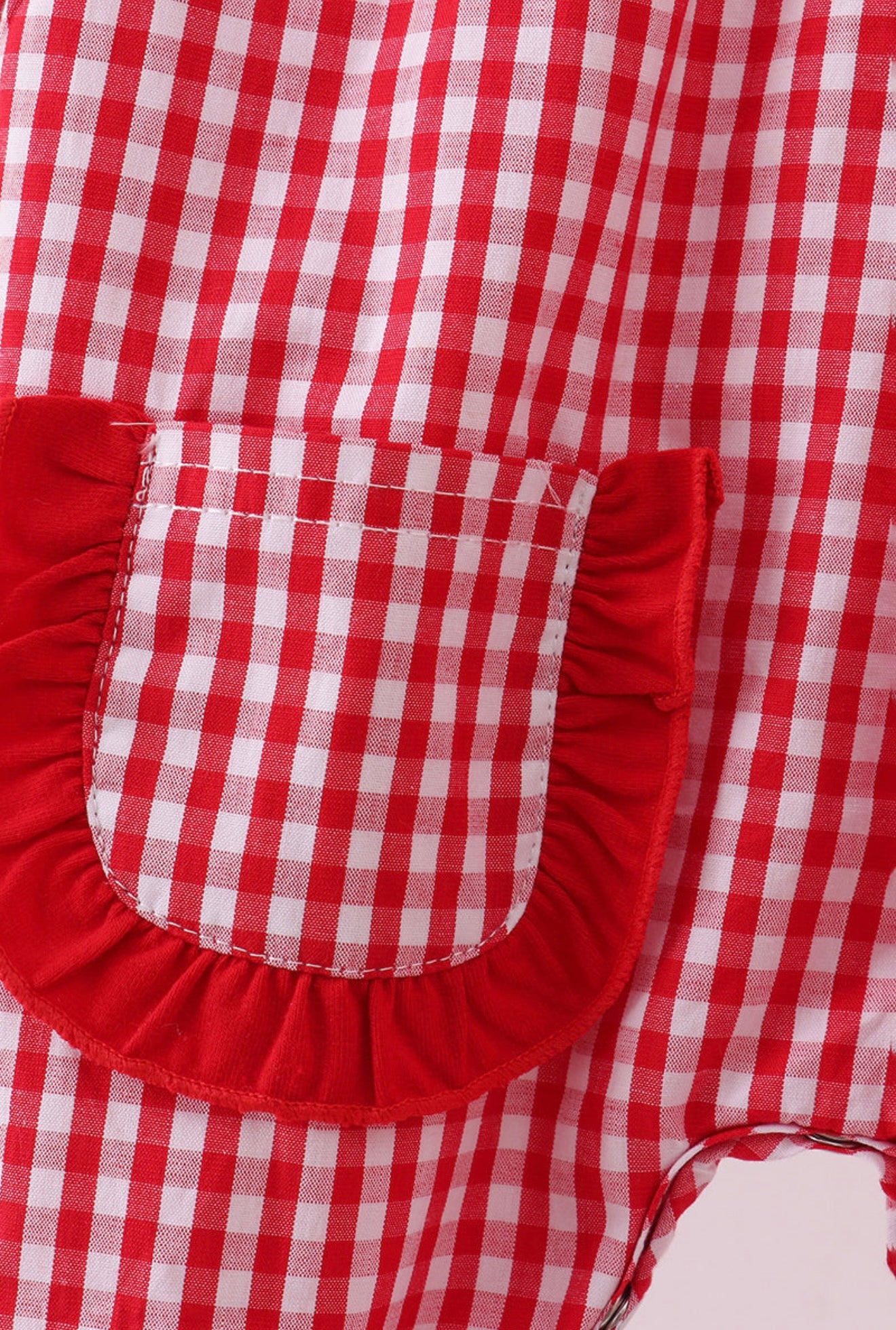 Reindeer Plaid Ruffle Romper - LuLLabY LaNe