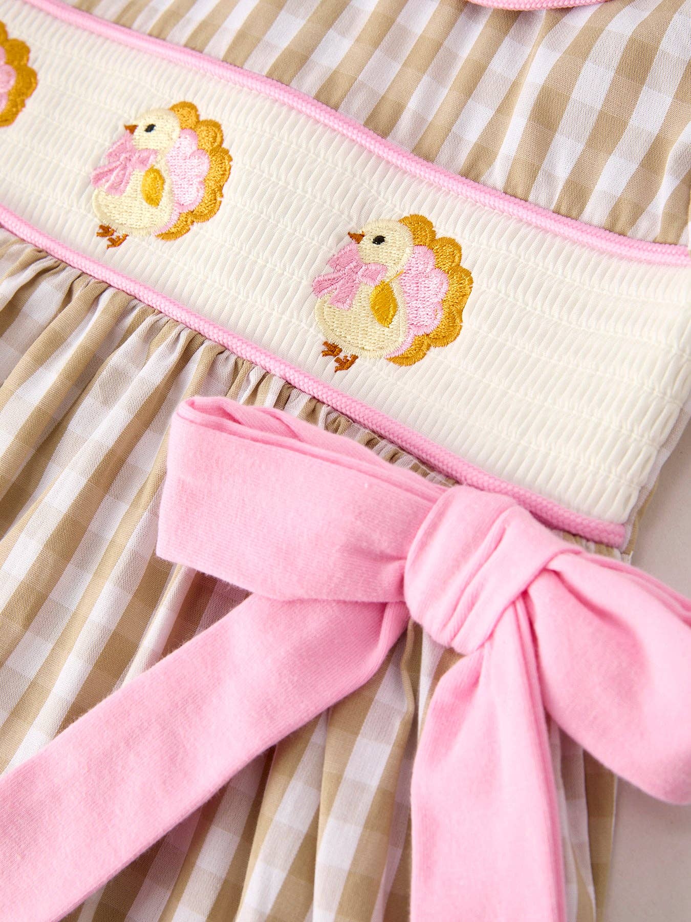 Thanksgiving Bow Girls Dress - LuLLabY LaNe