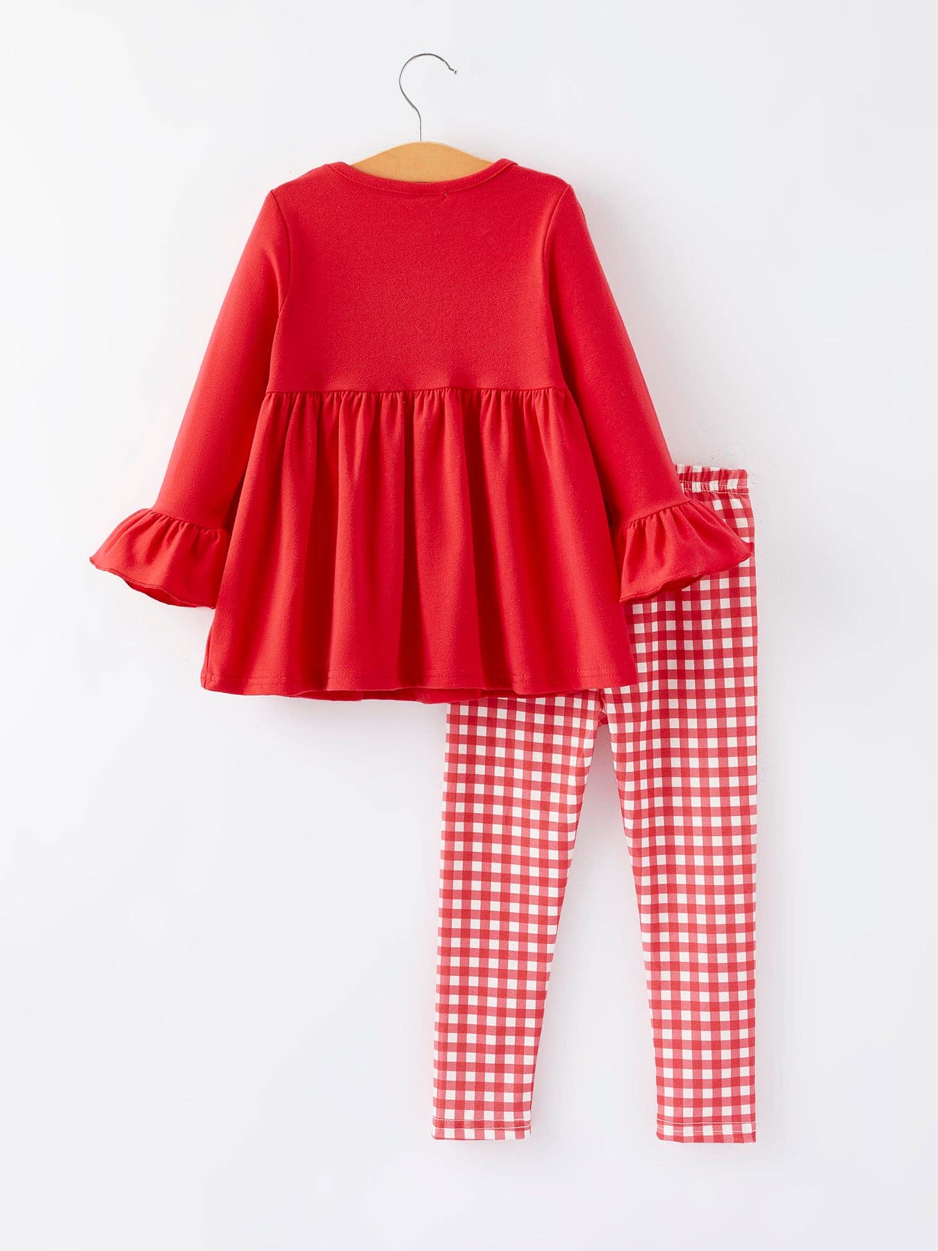 Christmas Smocking Embroidery Girls Plaid Outfit Set - LuLLabY LaNe